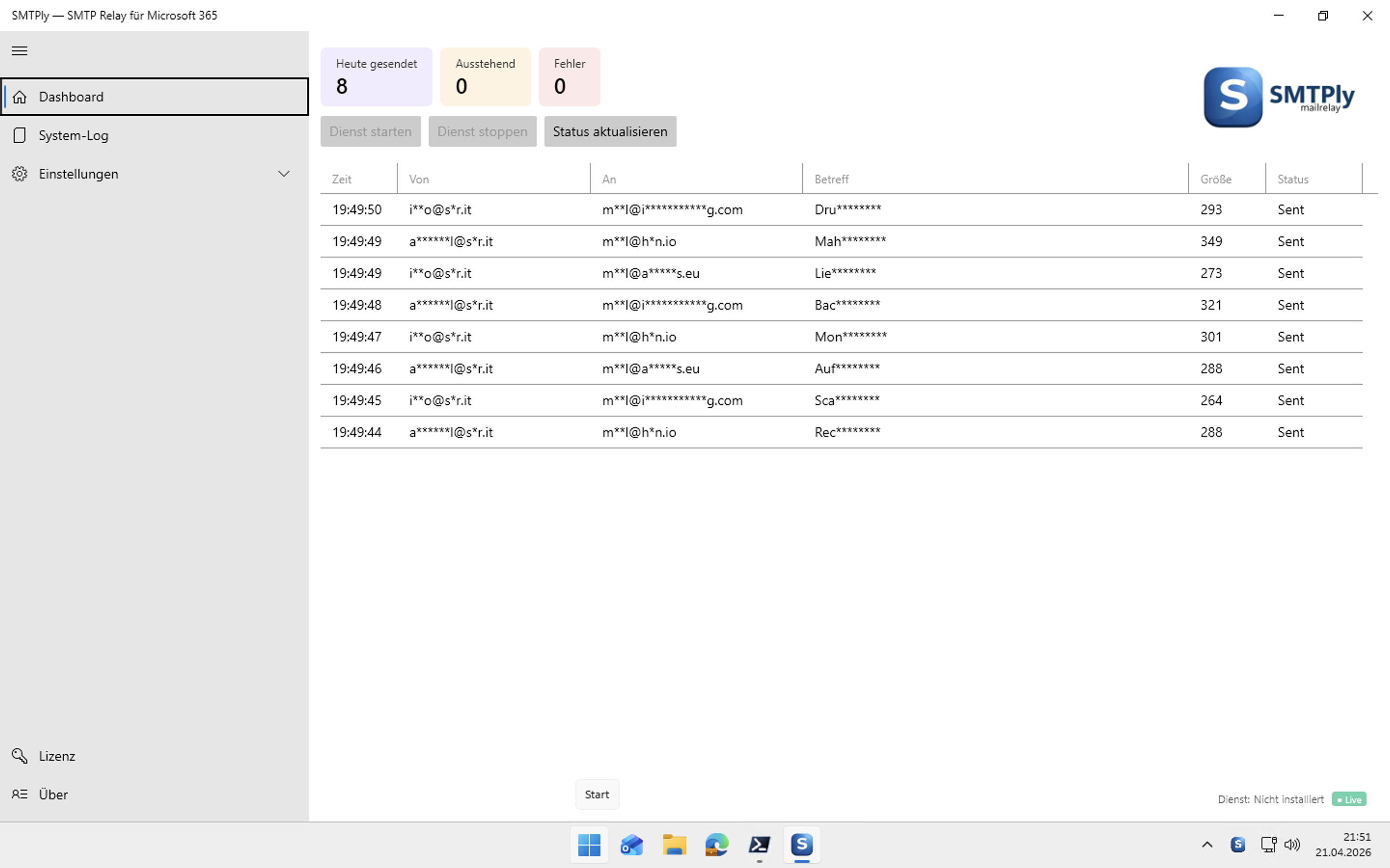 SMTPly Dashboard – mail tracker with sent emails